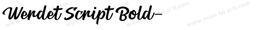Werdet Script Bold字体转换